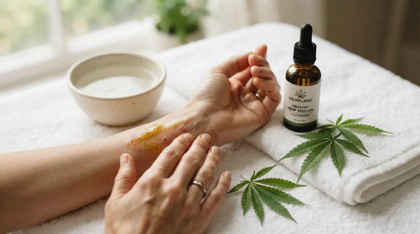 Hemp Seed Oil for Eczema & Psoriasis Natural Relief for Inflamed Skin